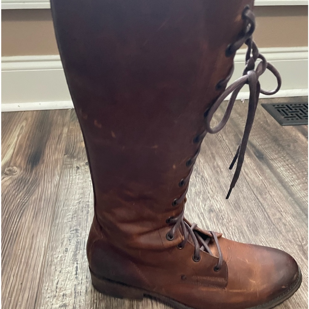 Frye Leather Combat boots lace up